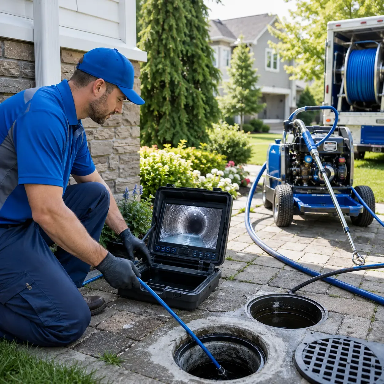 Outdoor drain cleaning professionals serving Alfred, ME