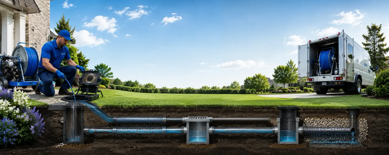 Outdoor drain cleaning information for Alfred, ME